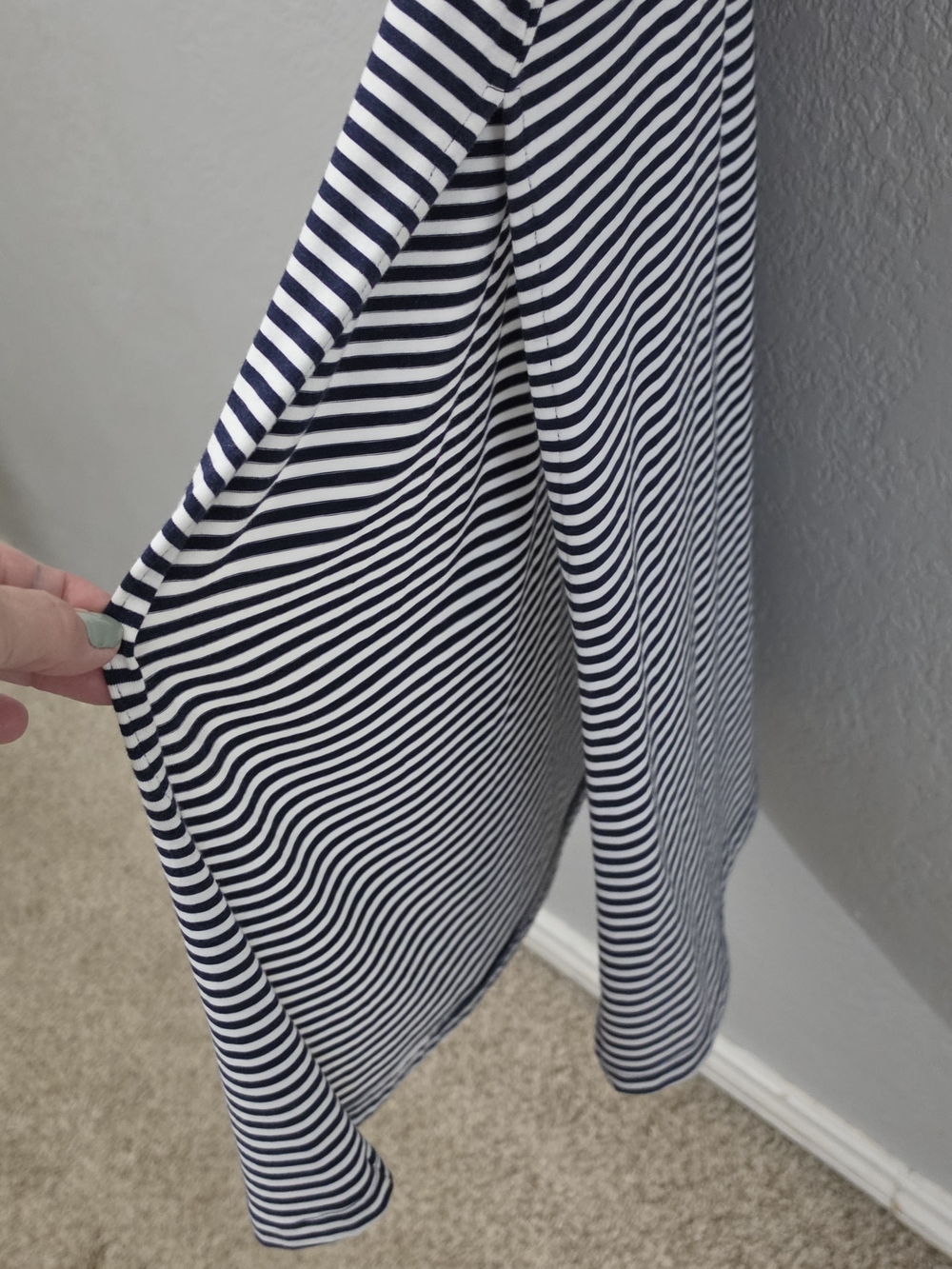 Southcott Bamboo Racerback Striped Maxi Dress Navy & White Womens Small - Picture 6 of 8